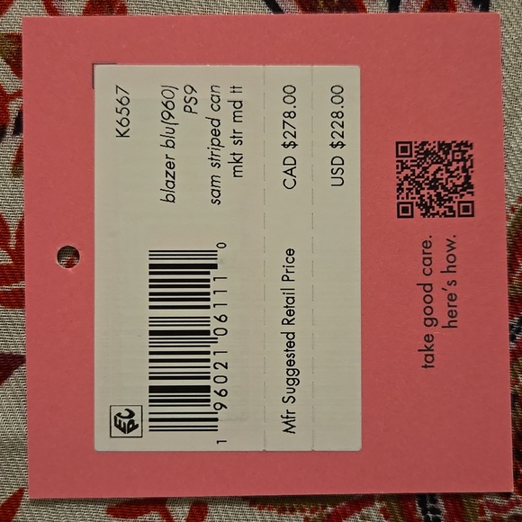 Kate Spade Market Striped Canvas Medium Tote - Picture 10 of 10